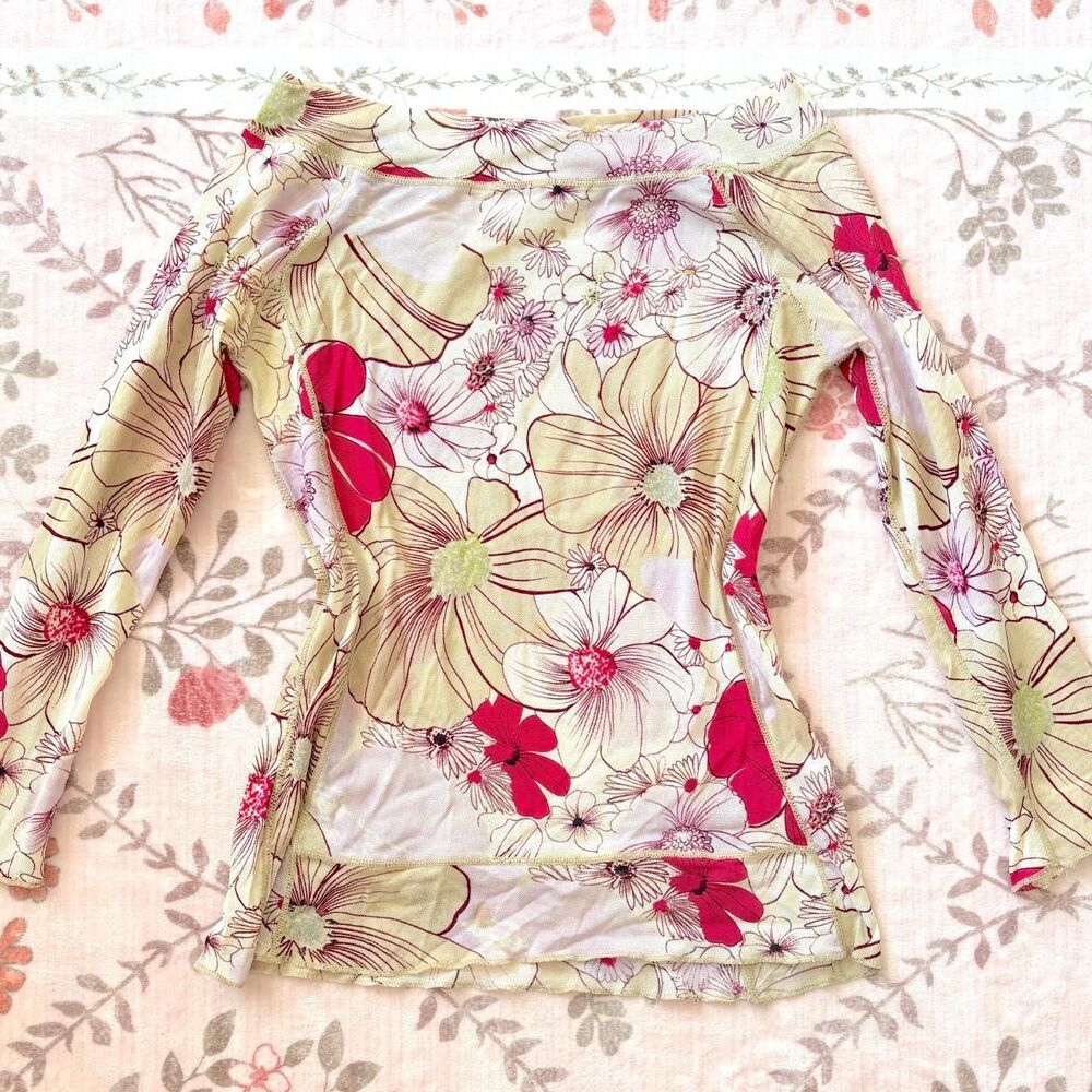 Y2K Floral Women's Long Sleeve Top